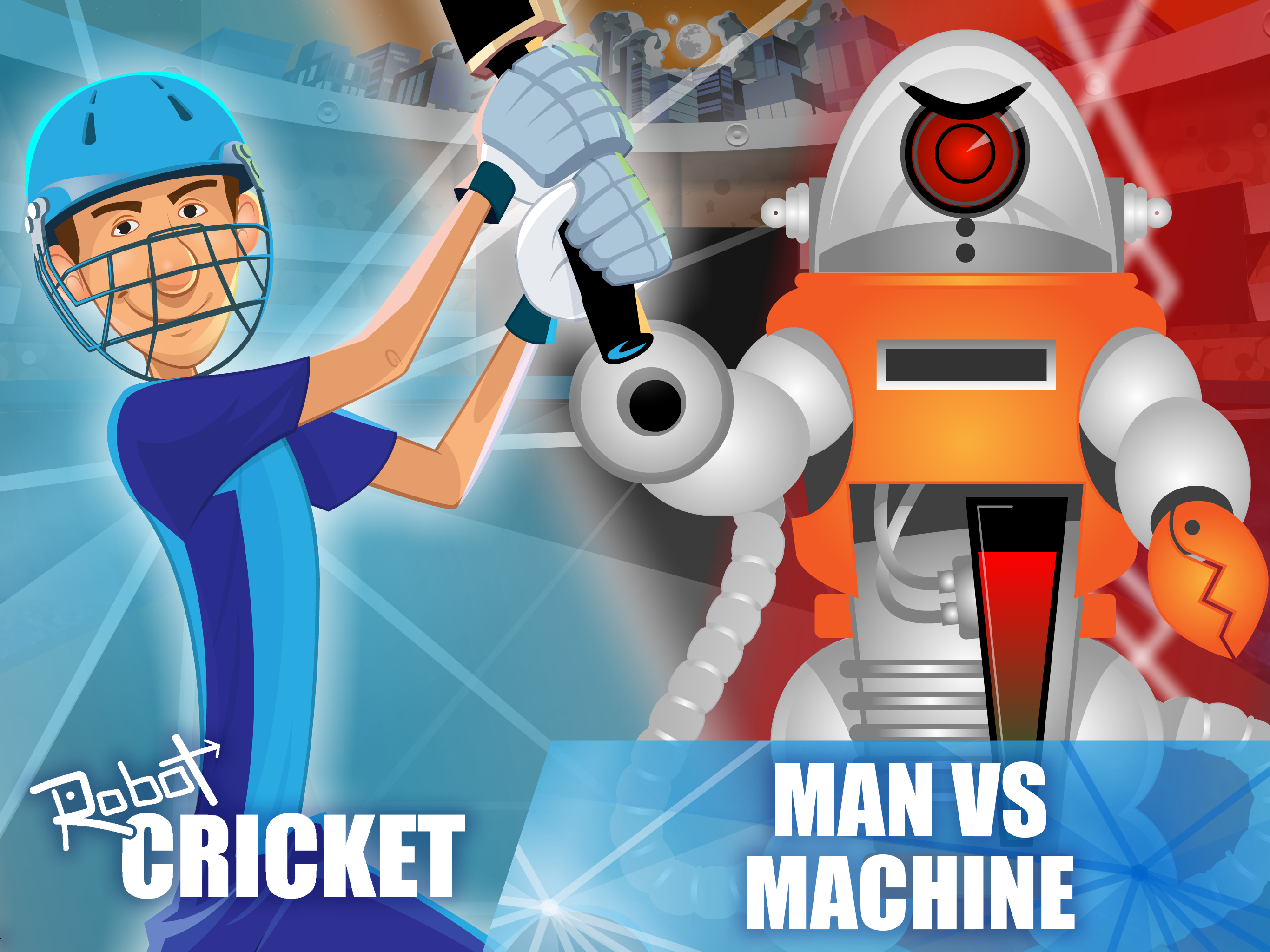 Robot Cricket Game Screenshot