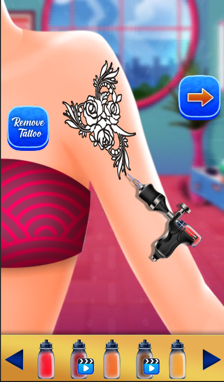 US Tattoo Salon Tattoo Games ภาพหน้าจอเกม