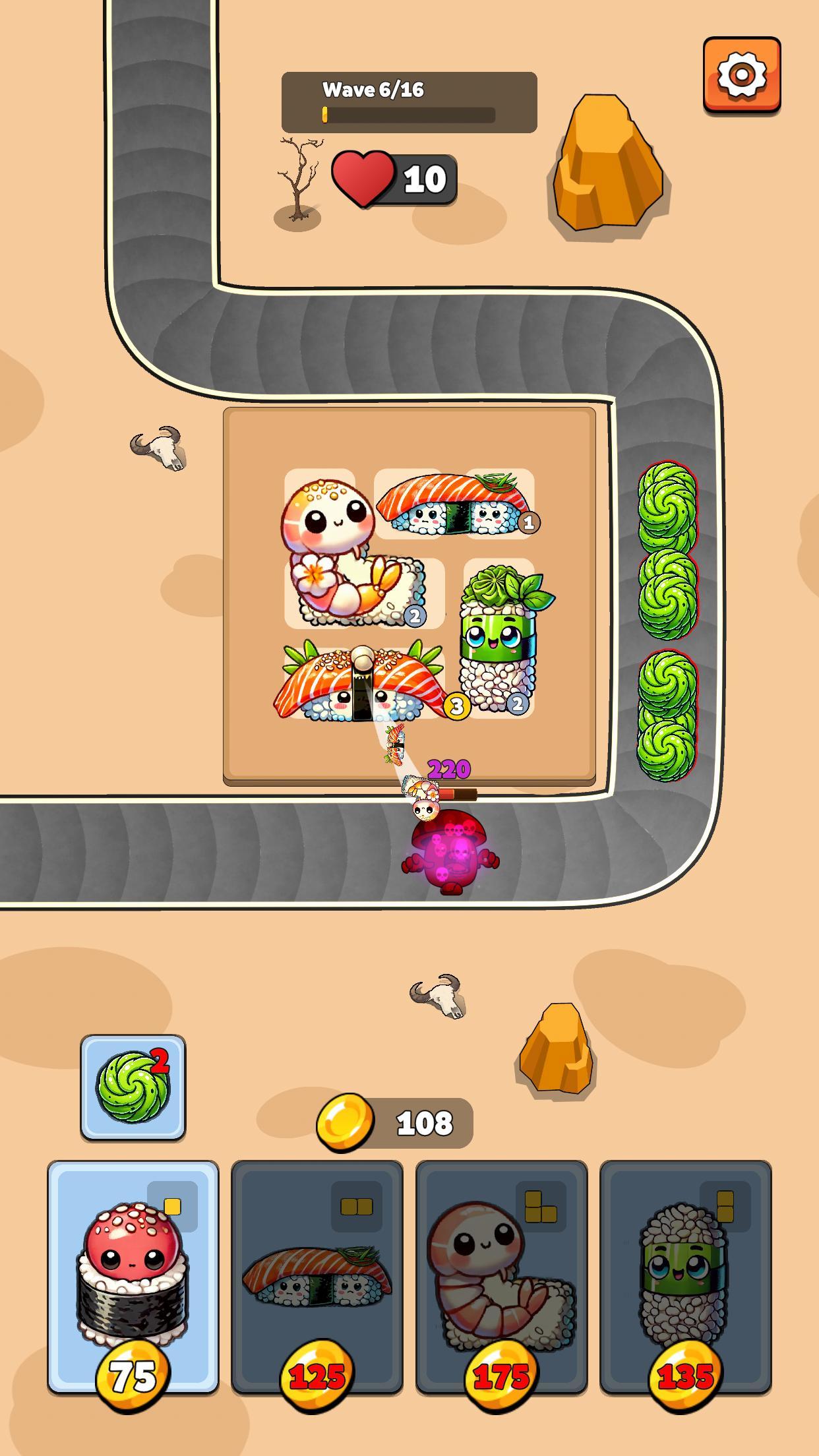 Sushi Defender! Game Screenshot