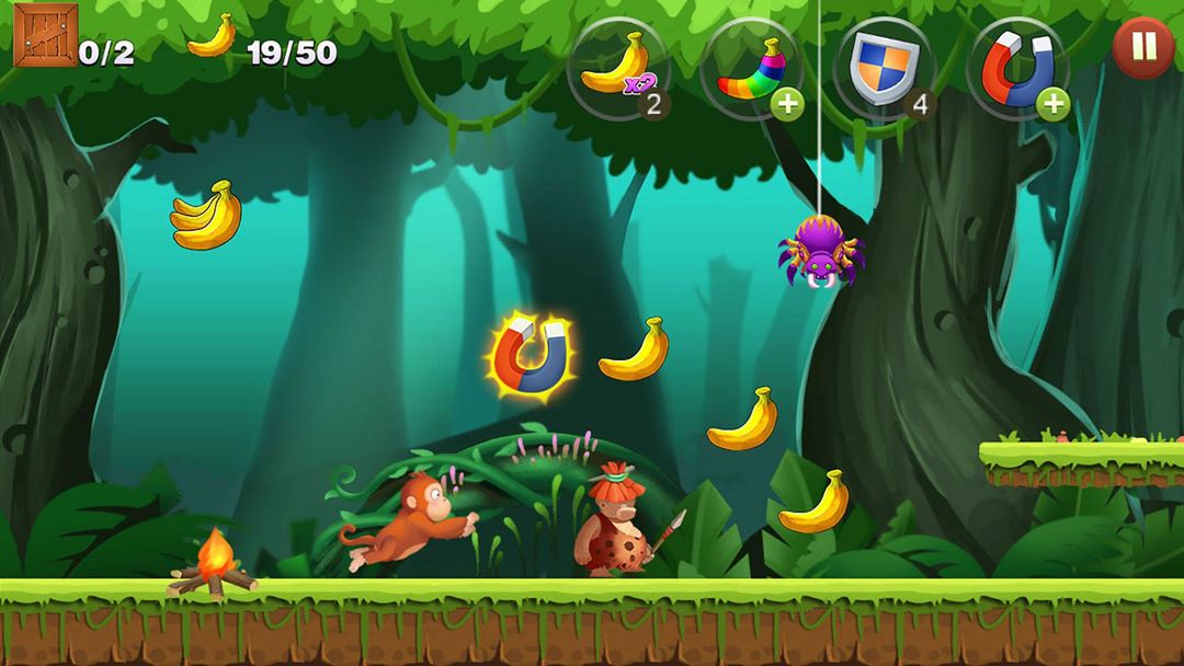 Jungle Monkey Run 게임 스크린 샷