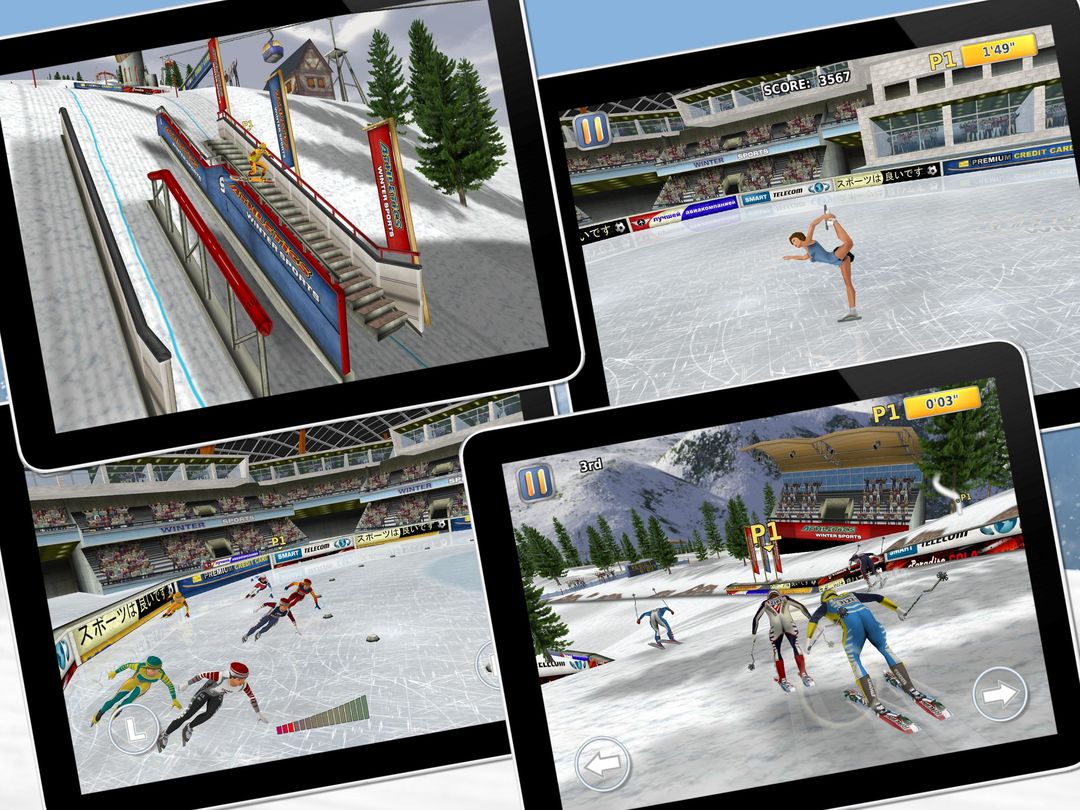 Screenshot of Athletics 2: Winter Sports