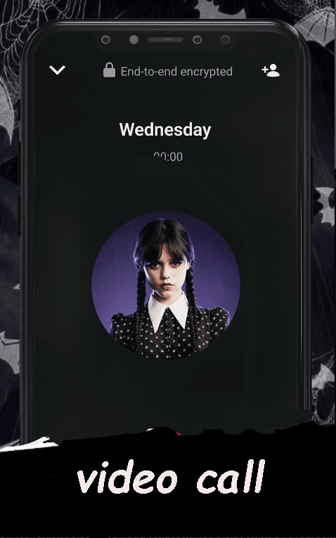 Wednesday Addams Fake Call Vd Game Screenshot