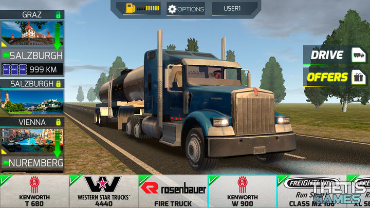 Truck Simulator Europe 2 HD Game Screenshot