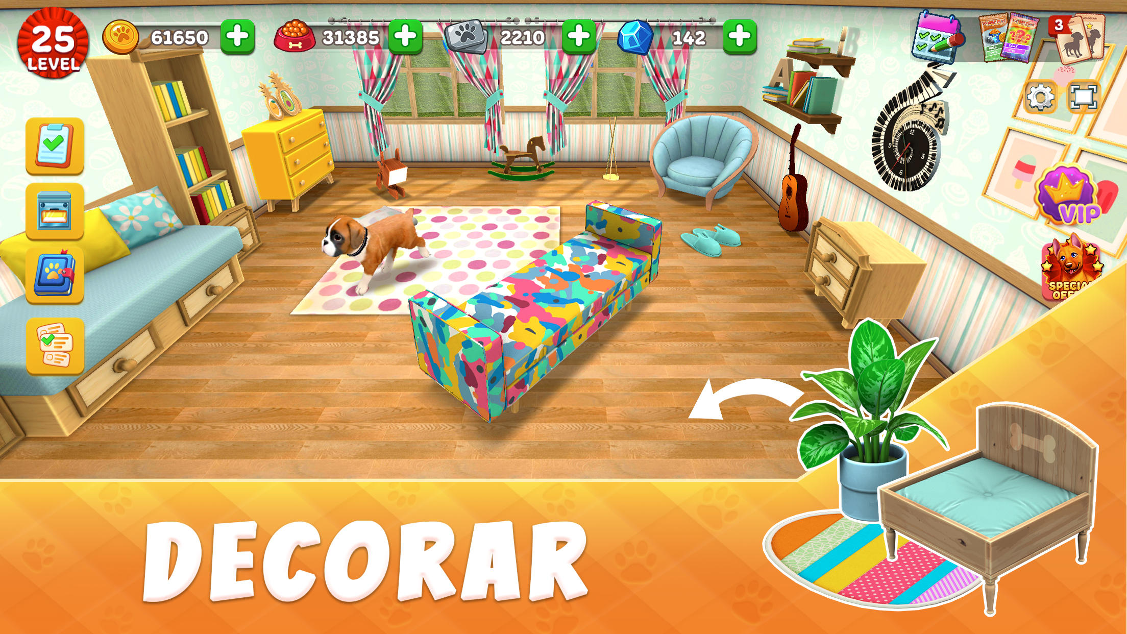 Captura de Tela do Jogo DogTown:Jogos de Animais Cuide