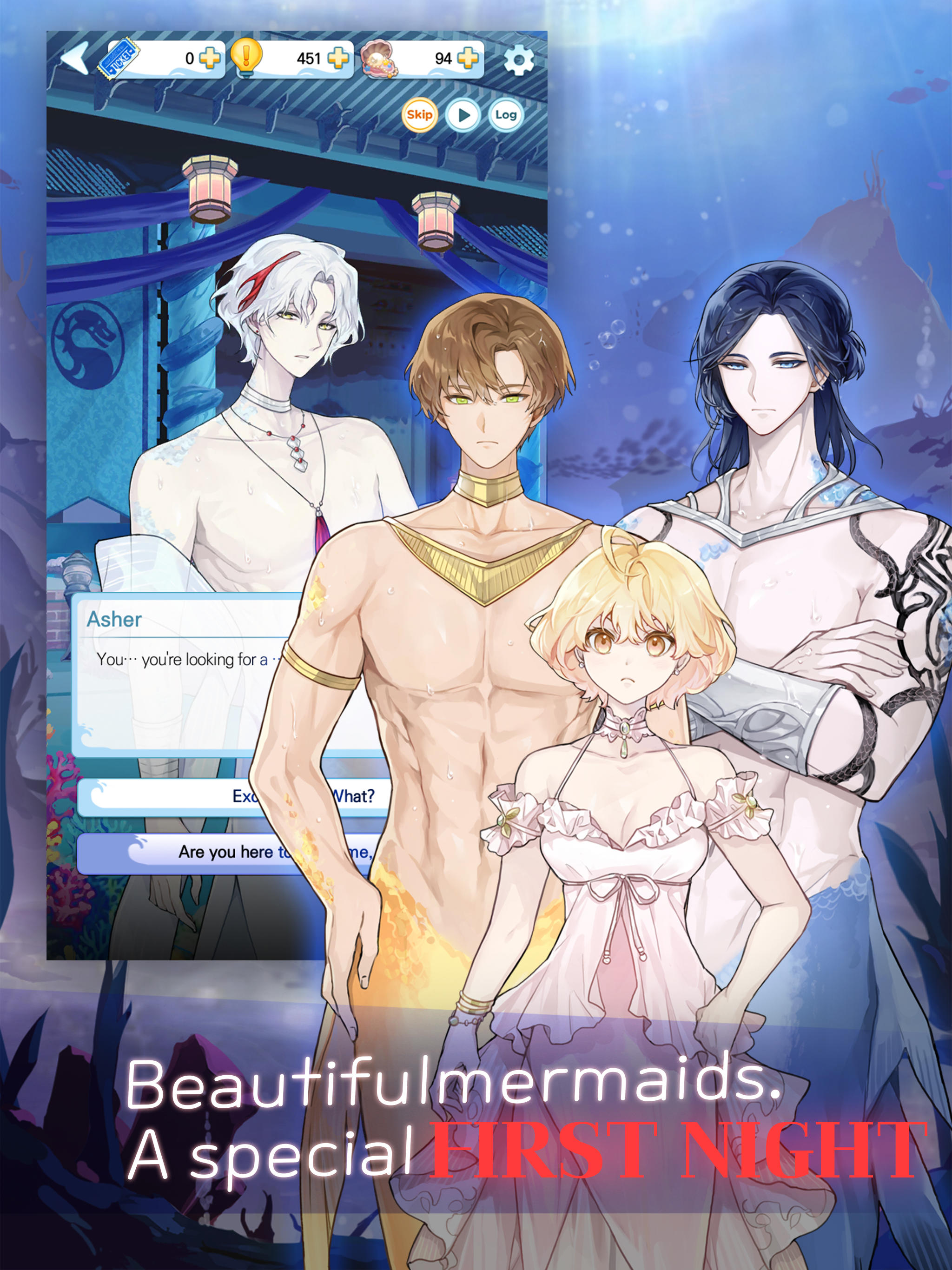 Screenshot of Aqua Romance: Mermaid Otome