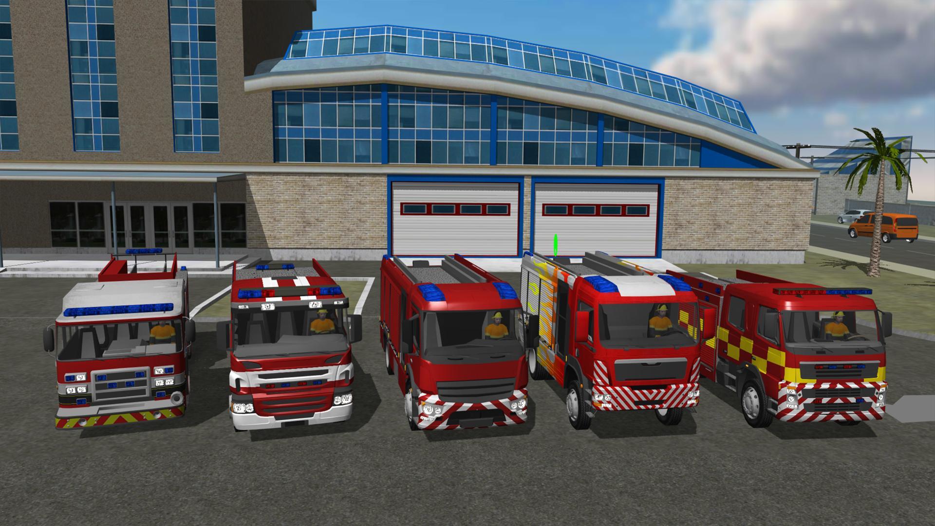 Fire Engine Simulator Game Screenshot