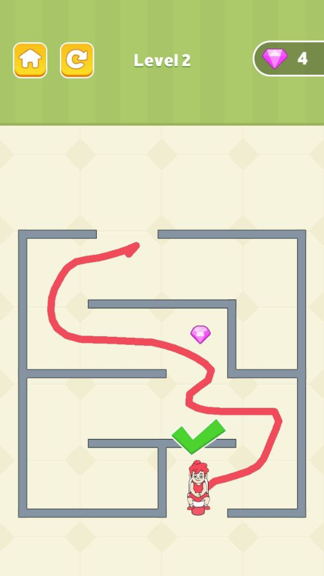 Go through the children's maze Game Screenshot