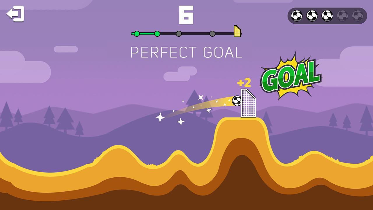 Kick Ball Goal-Fling Soccer screenshot game