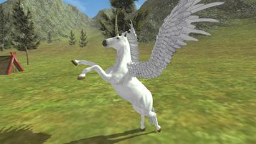 Captura de Tela do Jogo Flying Unicorn Simulator Free
