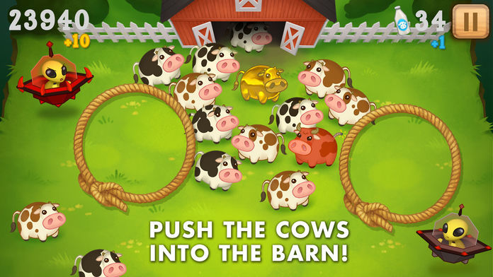 Screenshot of Cows vs Aliens