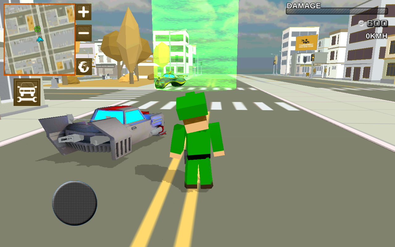 Screenshot 1 of Blocky Hover Car: វីរបុរសទីក្រុង 