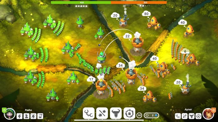 Mushroom Wars 2: 온라인 전쟁 게임 게임 스크린 샷