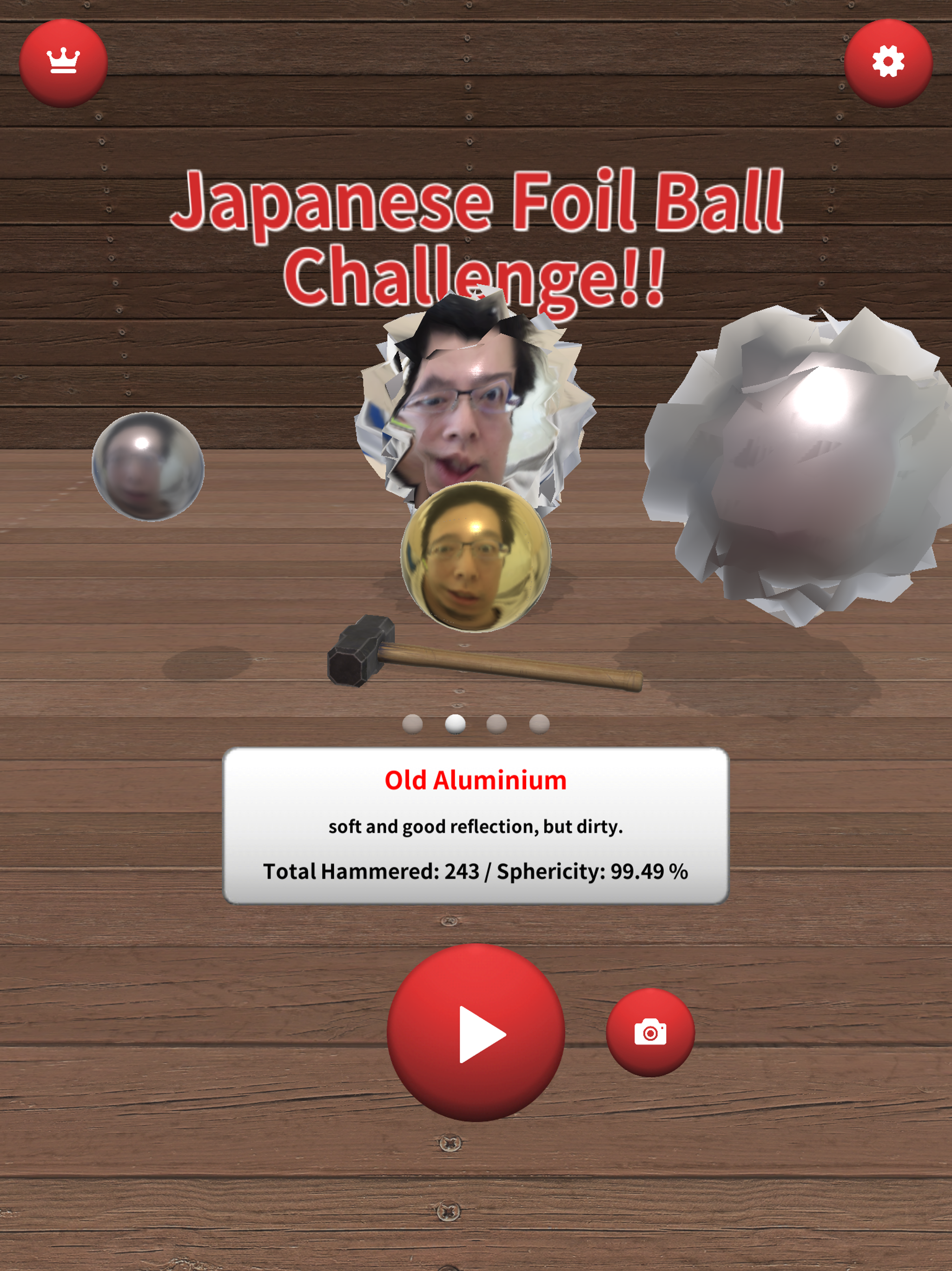 Japanese Foil Ball Challenge!! Game Screenshot