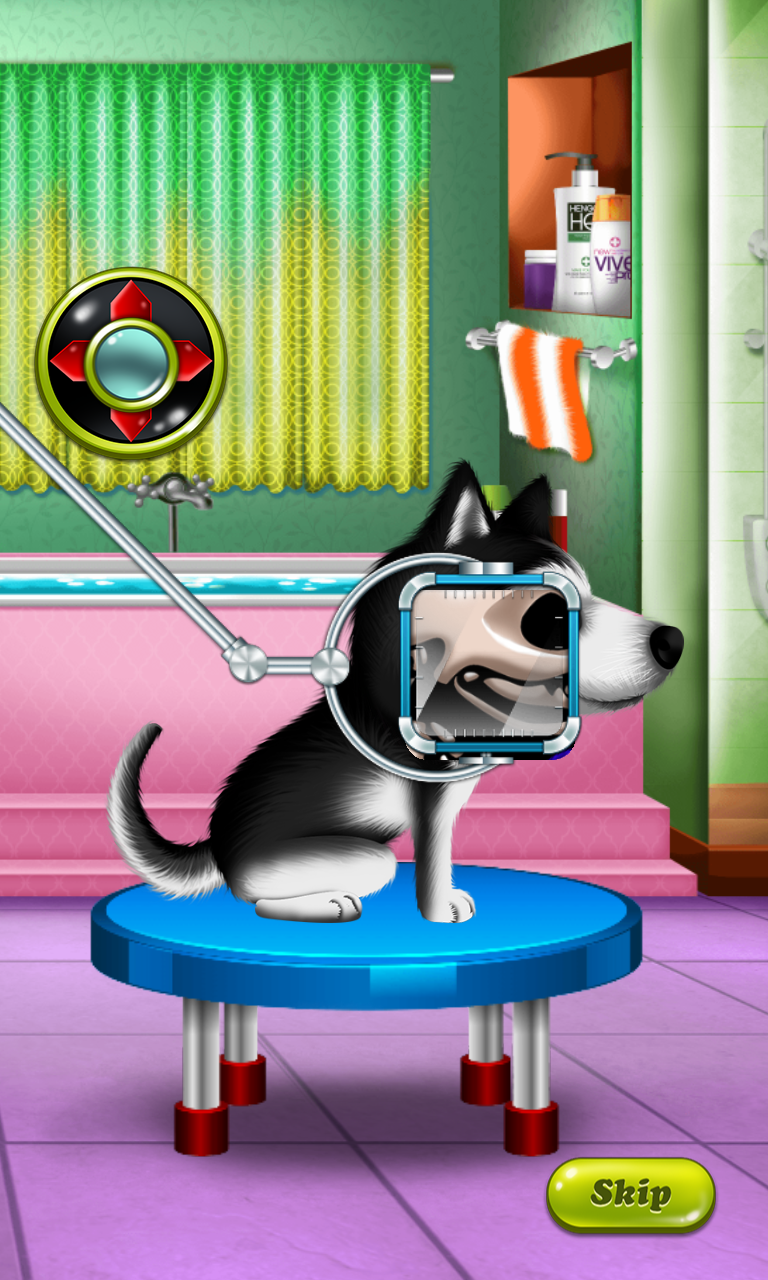 Screenshot of Wash and Treat Pets Kids Game