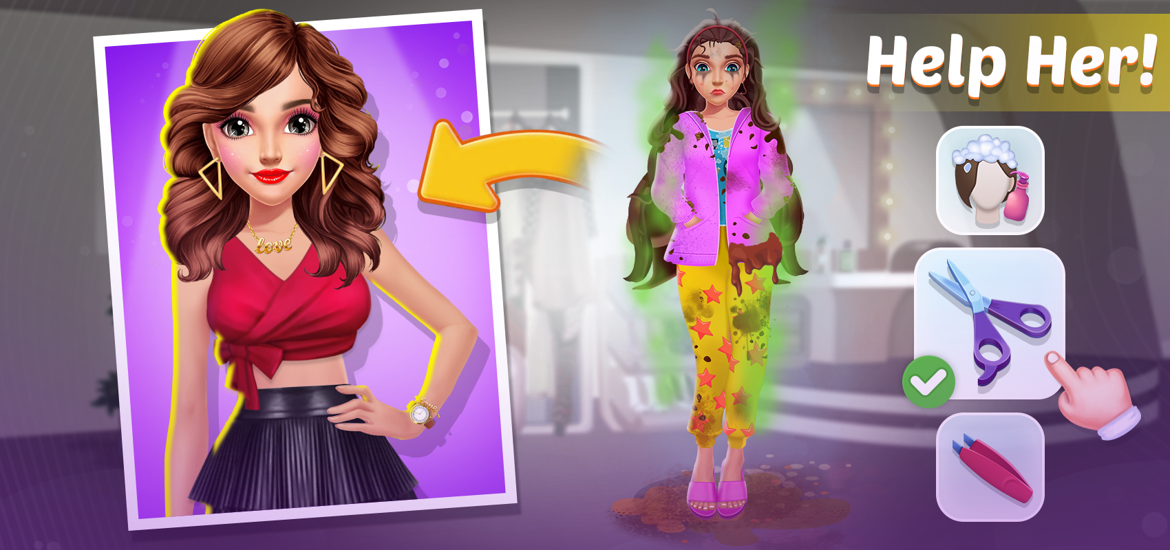 Screenshot of Makeover Madness: Cook & Style