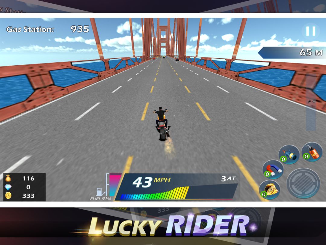 Lucky Rider - Crazy Moto Racing Game 게임 스크린 샷