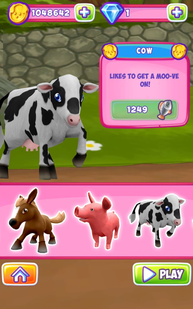 Screenshot of Pet Runner Dog Run Farm Game