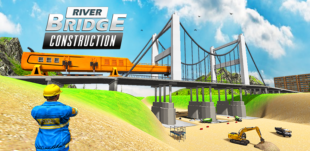 Banner of Bridge Building Sim: Game Konstruksi Tepi Sungai 1.2