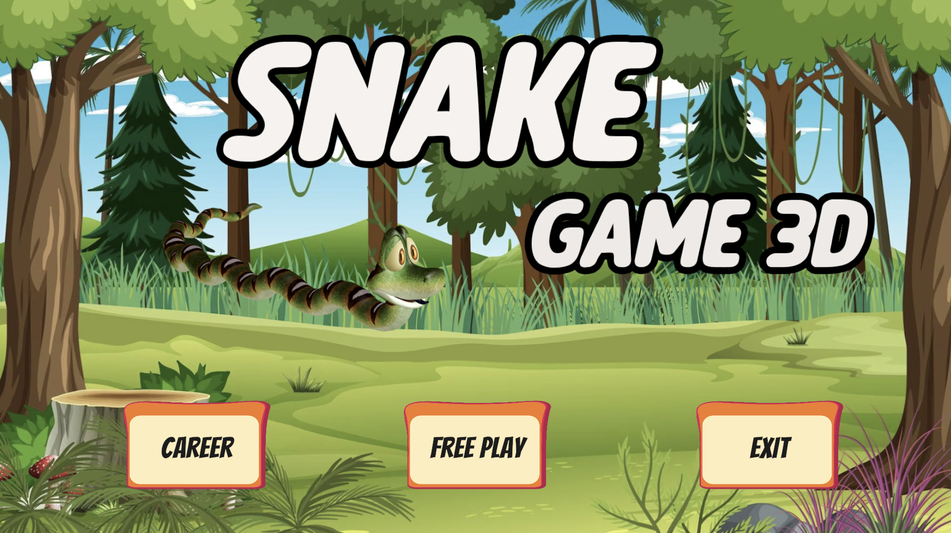 Скриншот игры Snake Game 3D Fun