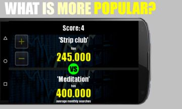 Who is more popular? Game Screenshot