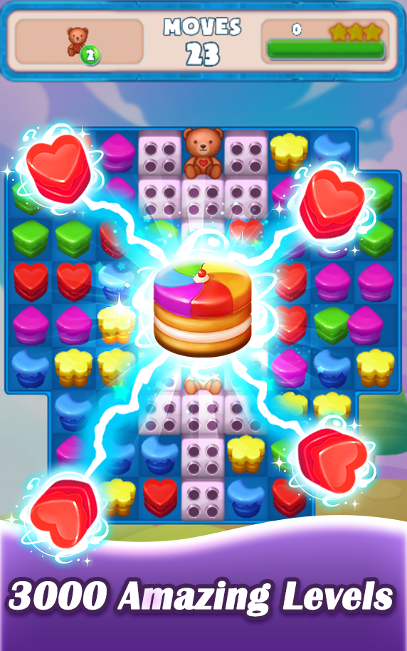 Cookie Match 3 게임 스크린샷