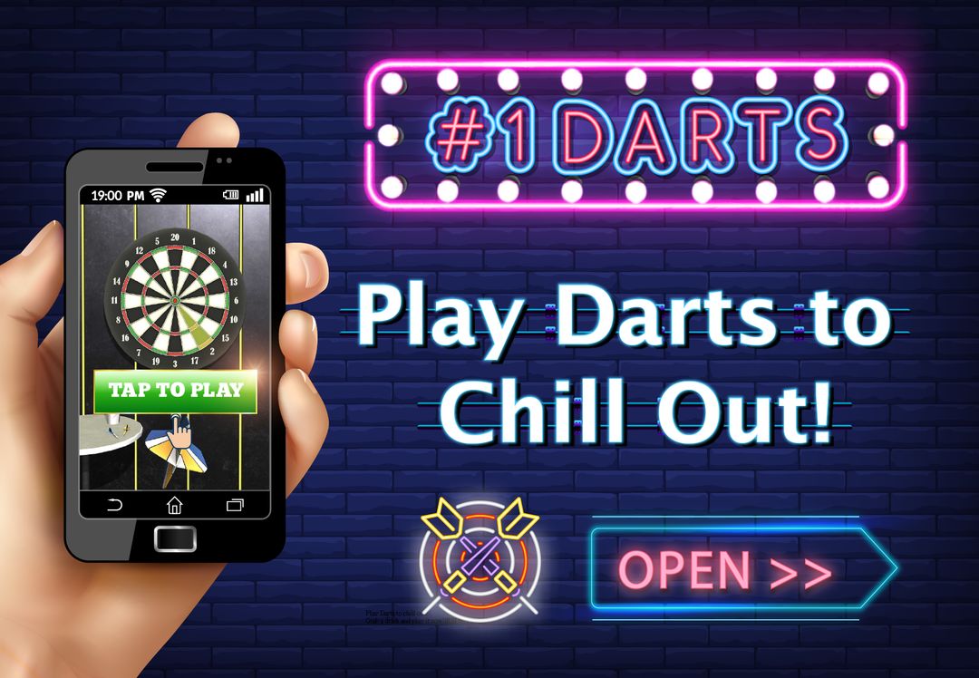 (JP Only) Darts and Chill: Free, Fun, Relaxing ภาพหน้าจอเกม