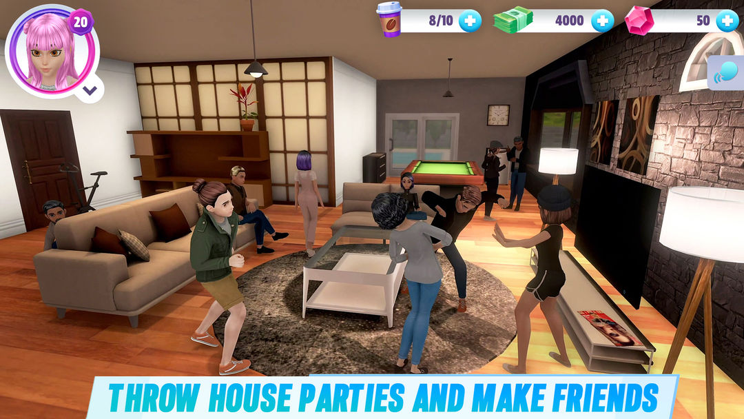 Virtual Sim Story: Home & Life 게임 스크린 샷