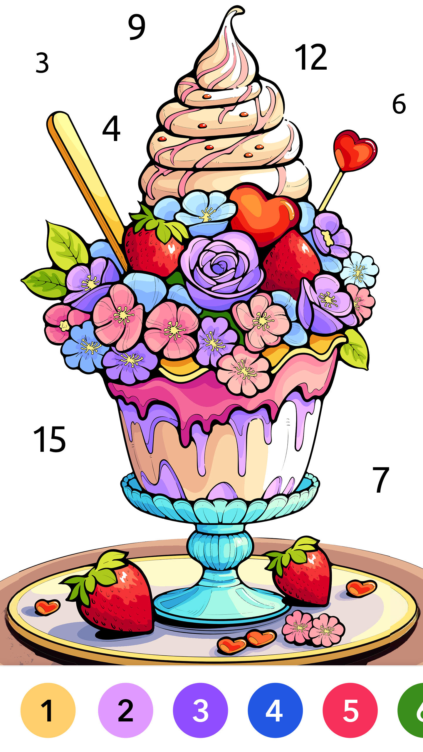 數字塗色 - 藝術著色遊戲（Paint.ly） 遊戲截圖