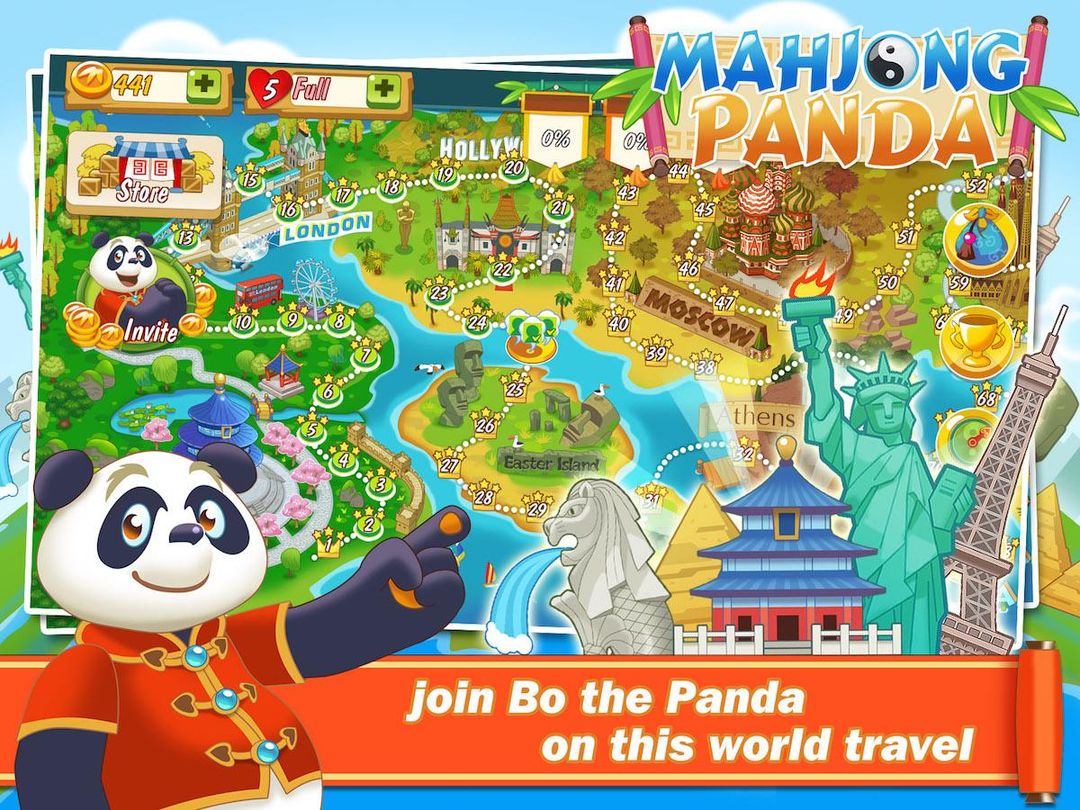 Screenshot of Mahjong Panda