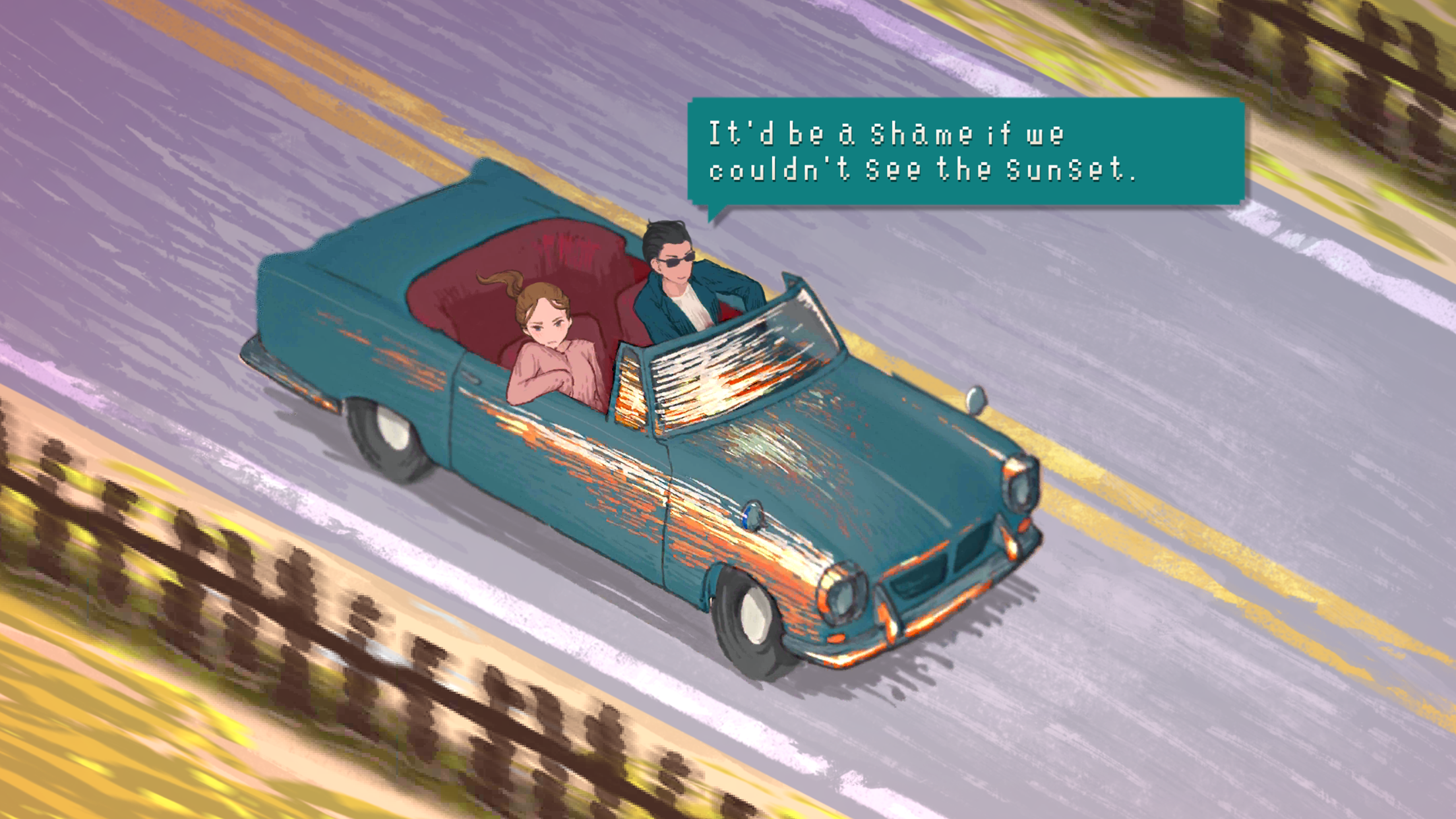 Sunset Road Game Screenshot