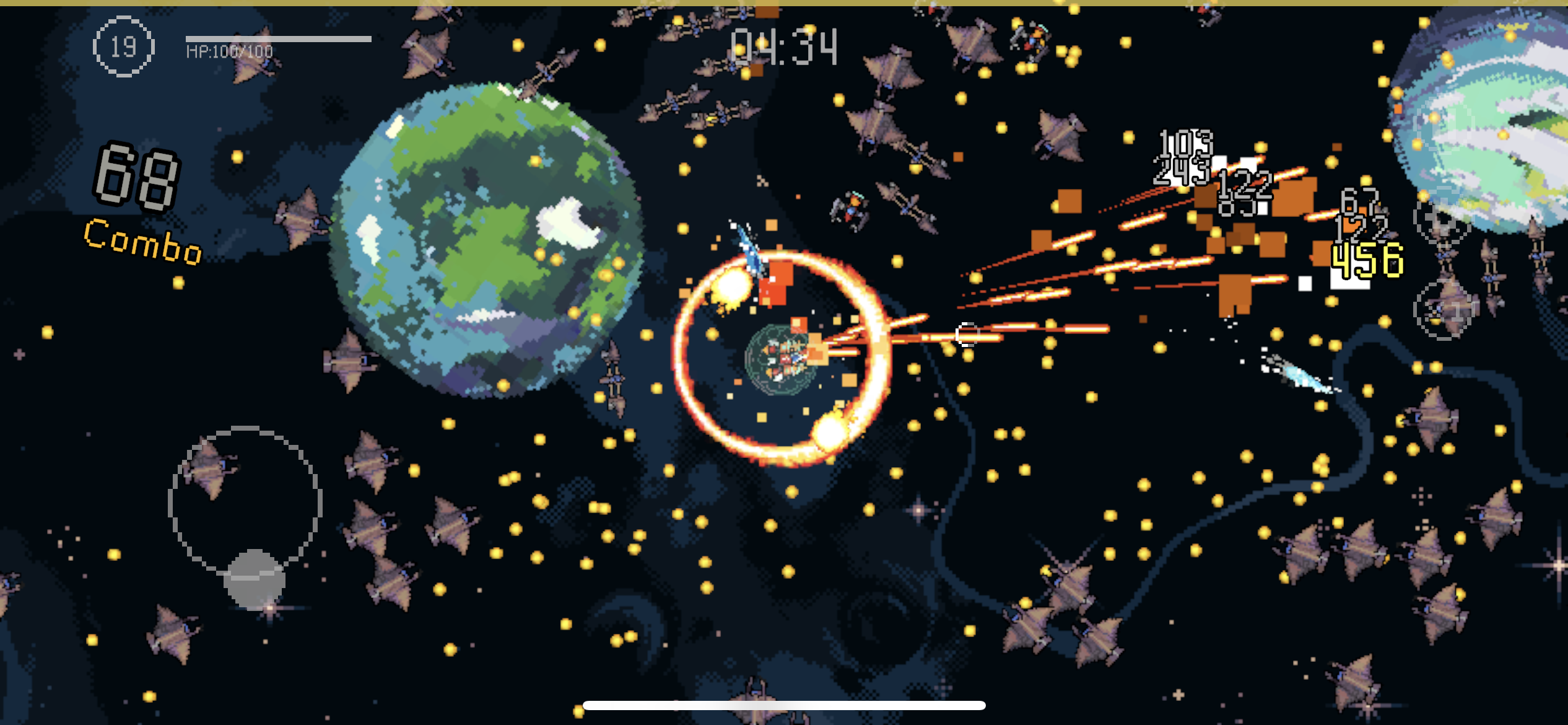 Cosmic Survival: 2D Roguelike Game Screenshot