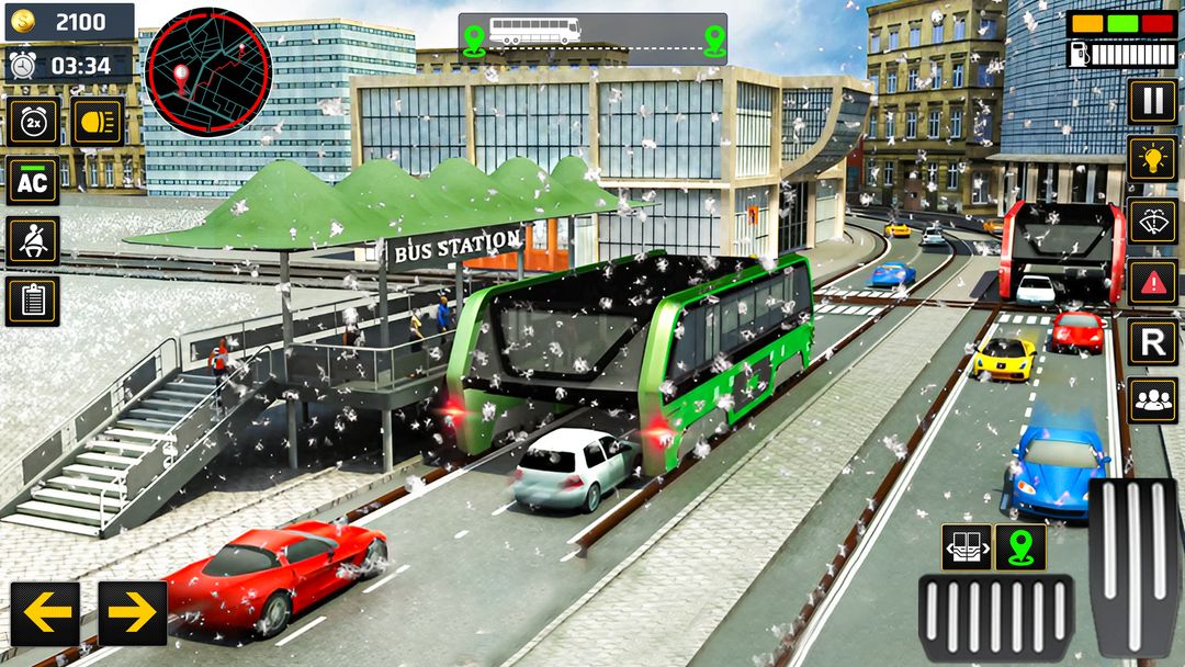 고가 버스 시뮬레이션: 버스 게임 게임 스크린 샷