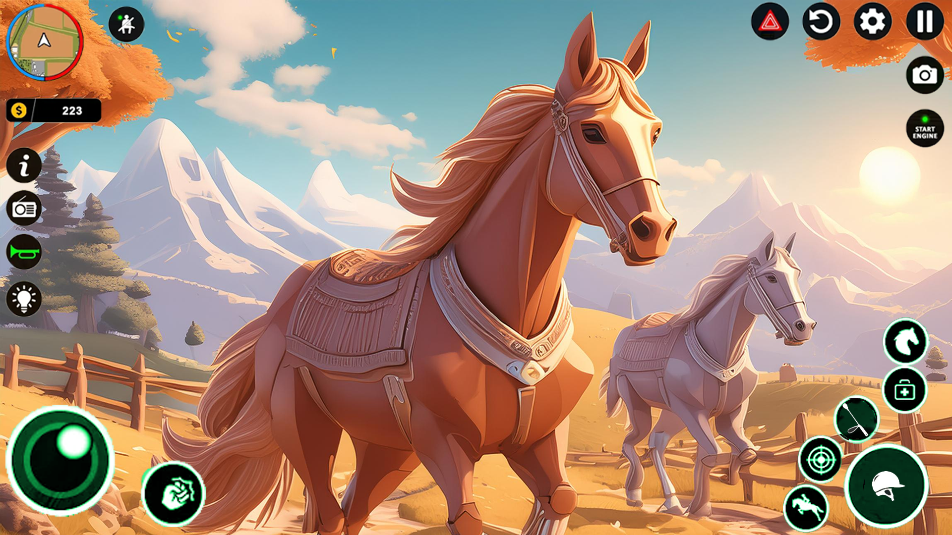 Equestrian Wild Horse Riding Game Screenshot