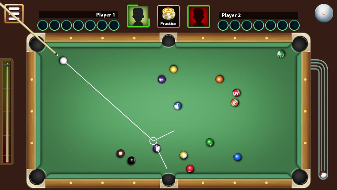 Screenshot of 8 Ball Billiards