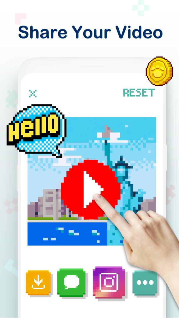 Pixel Coloring Book Game screenshot game