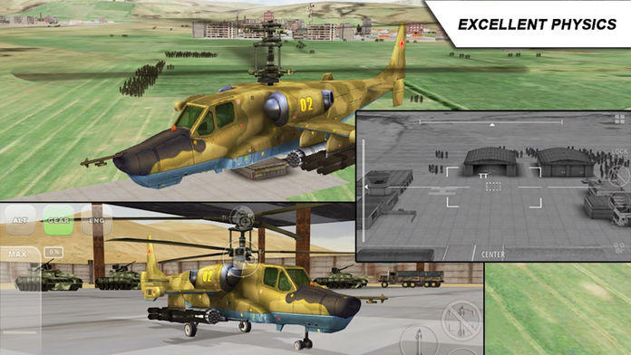 Helicopter Black Shark Gunship Game Screenshot