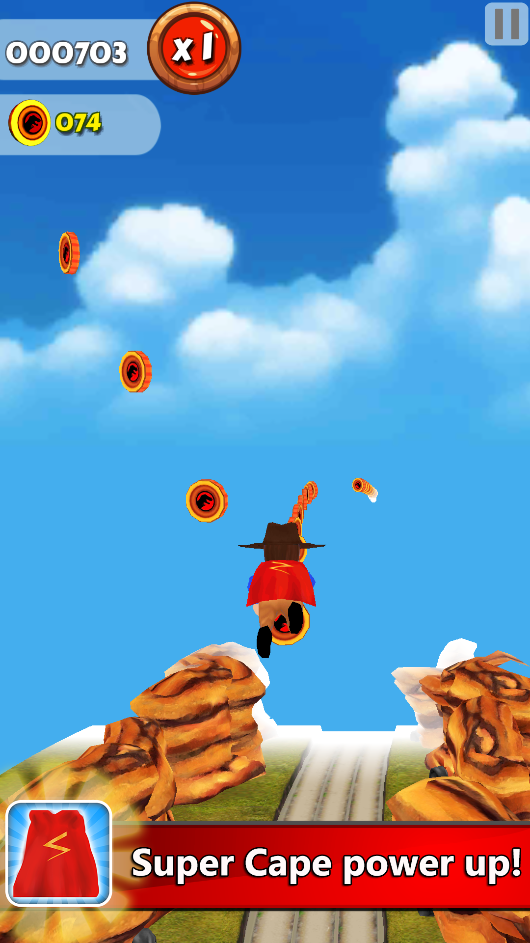 Dinosaur Runner Safari Game Screenshot