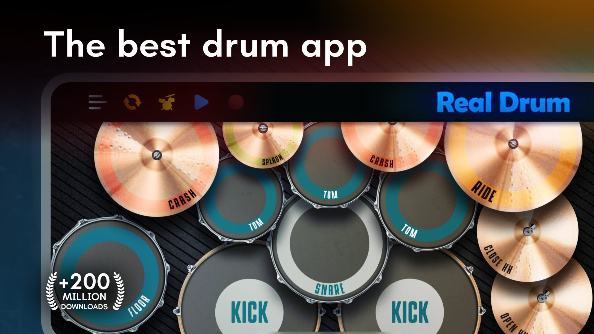 Real Drum electronic drums set Game Screenshot