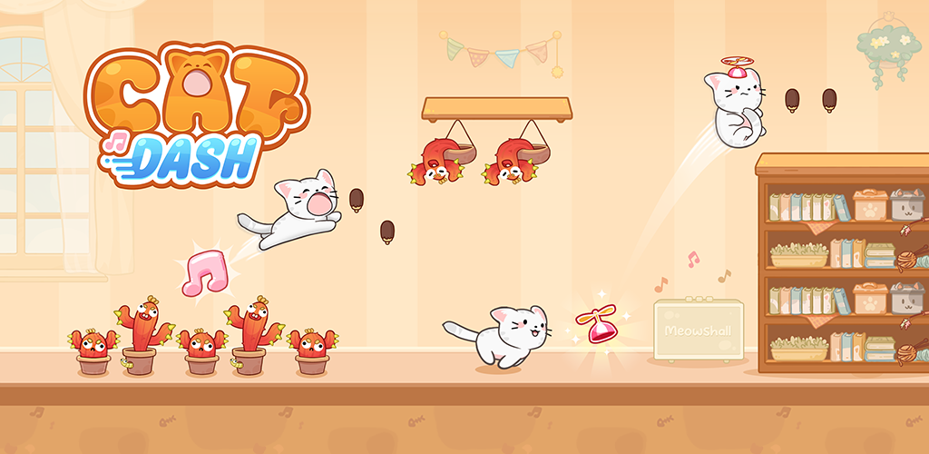 Banner of Cat Dash: Cute Cat Music Game 