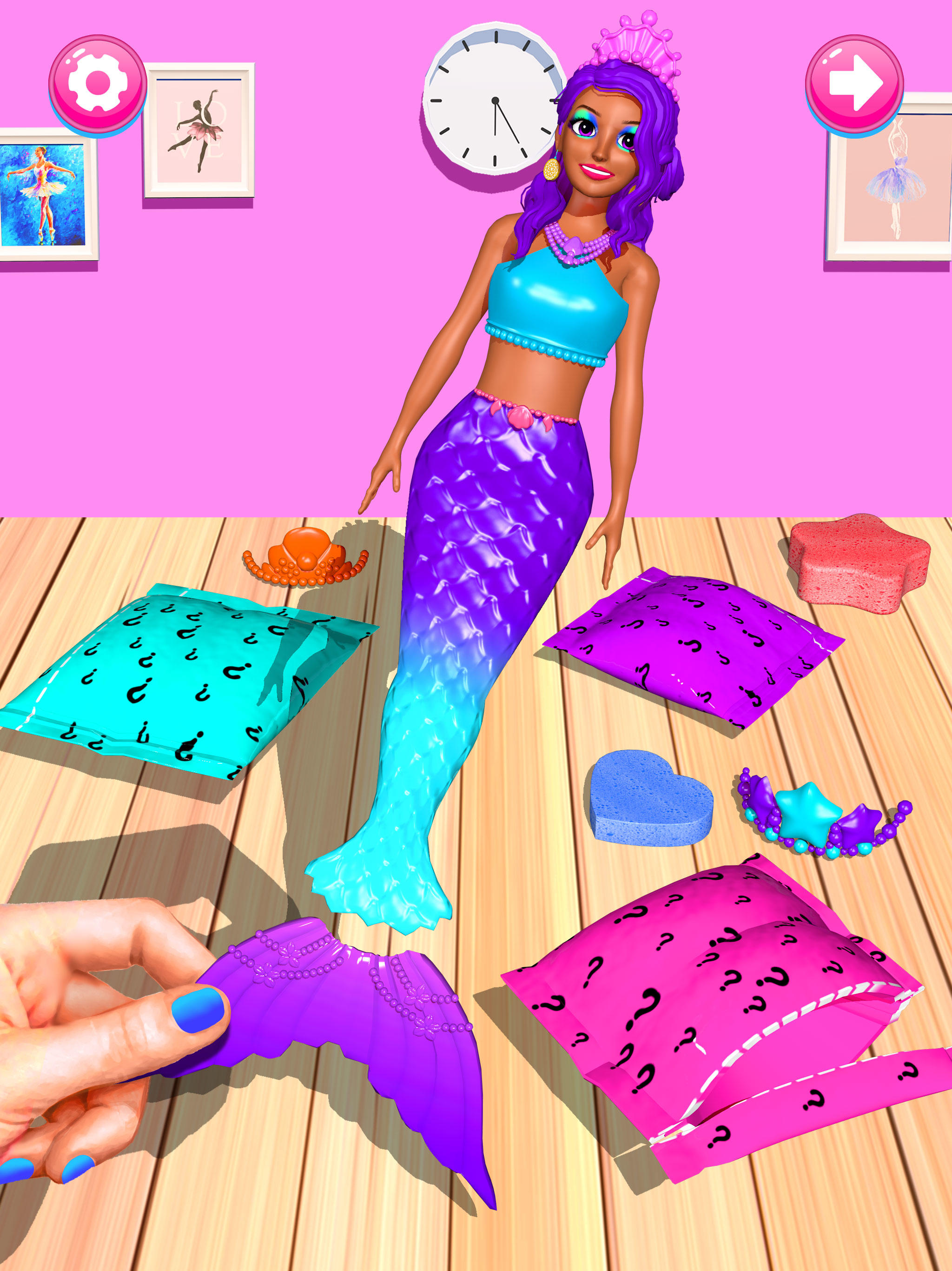 Cuplikan Layar Game Color Reveal Mermaid Games