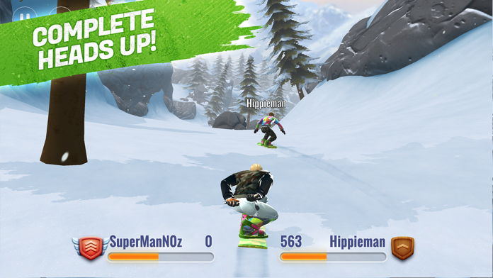 Peak Rider Snowboarding Game Screenshot