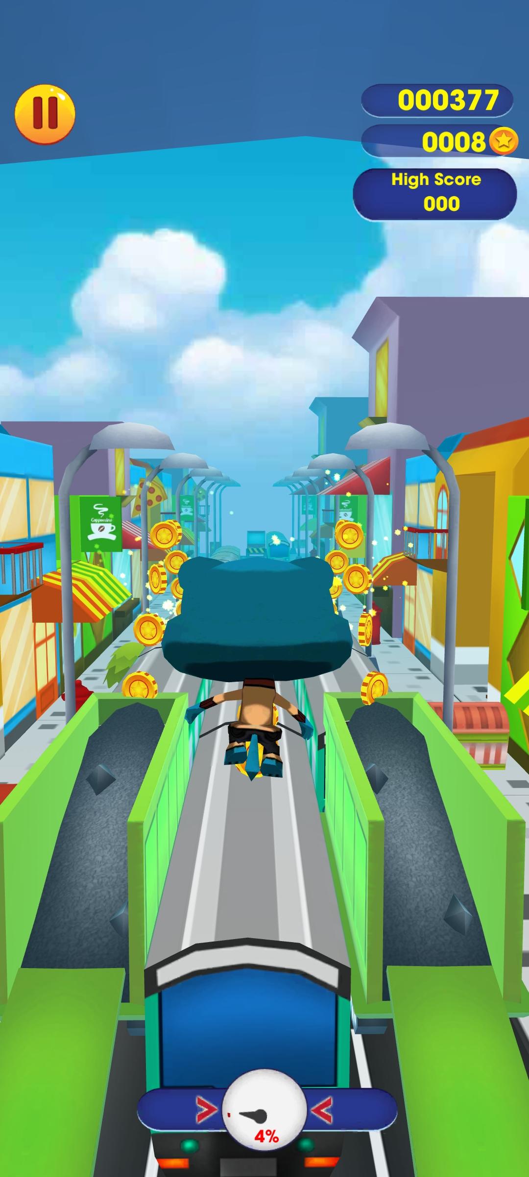 Captura de Tela do Jogo Super Gumball Subway Adventure