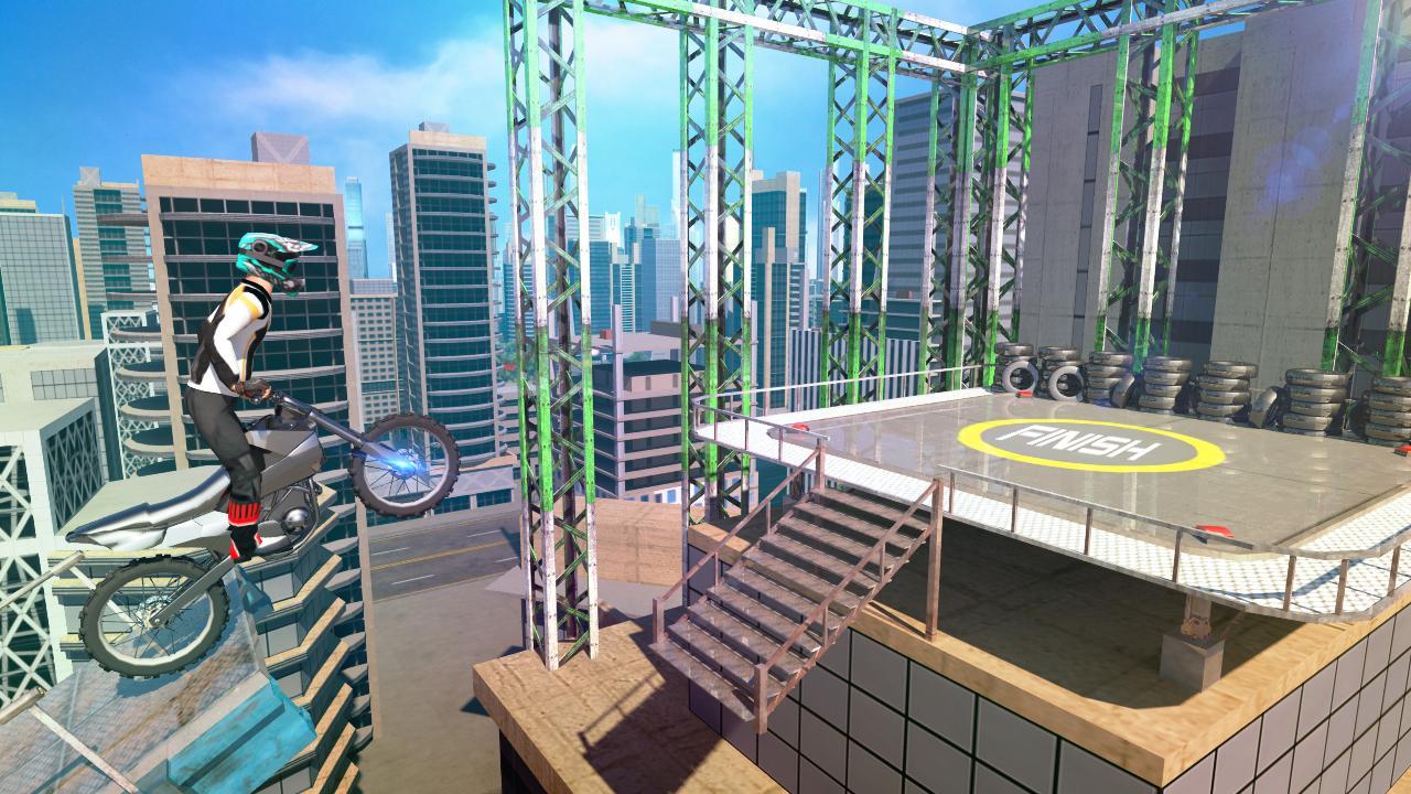 Cuplikan Layar Game Bike Stunts 3D - Rooftop Chall
