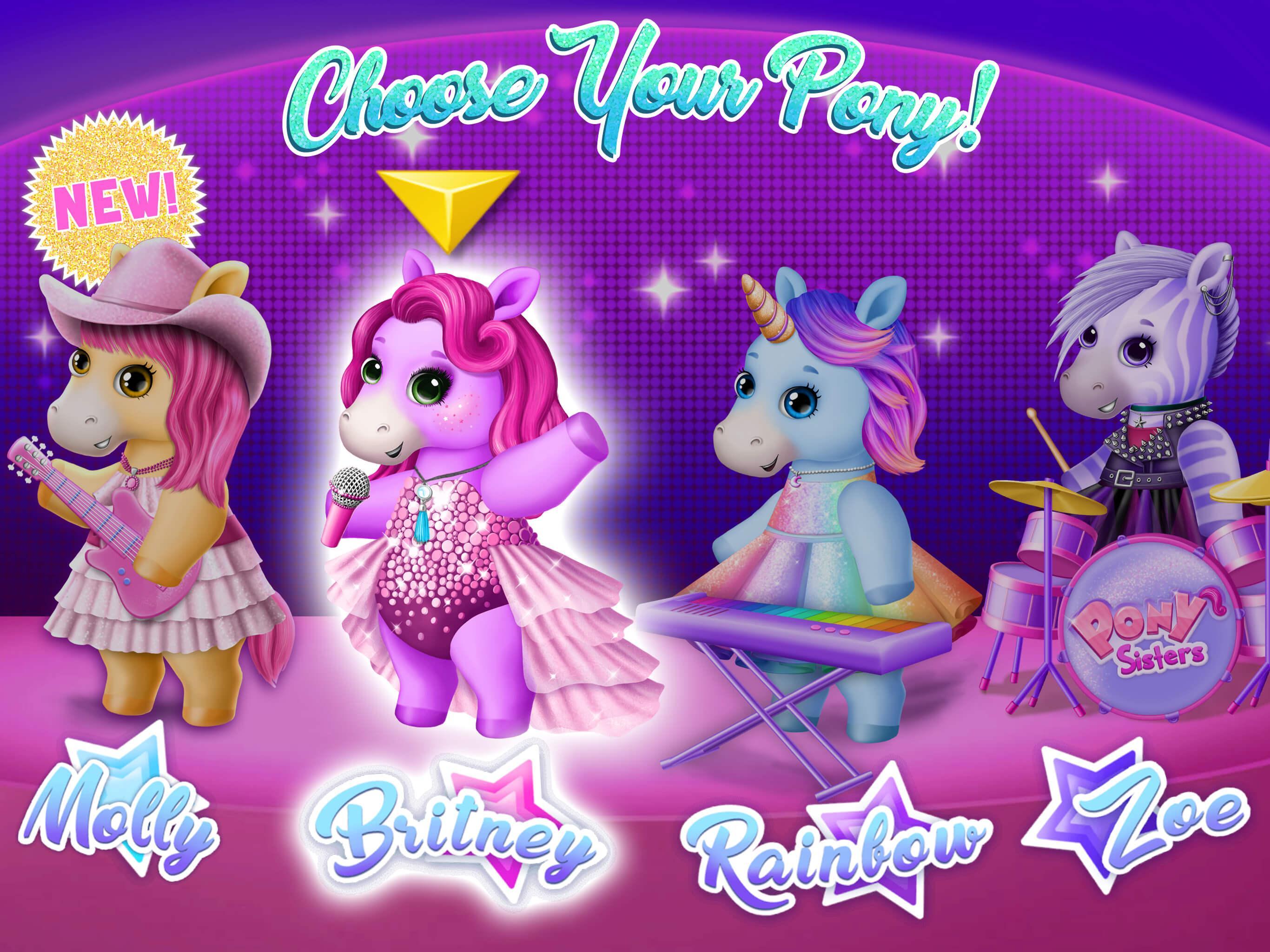 Cuplikan Layar Game Pony Sisters Pop Music Band