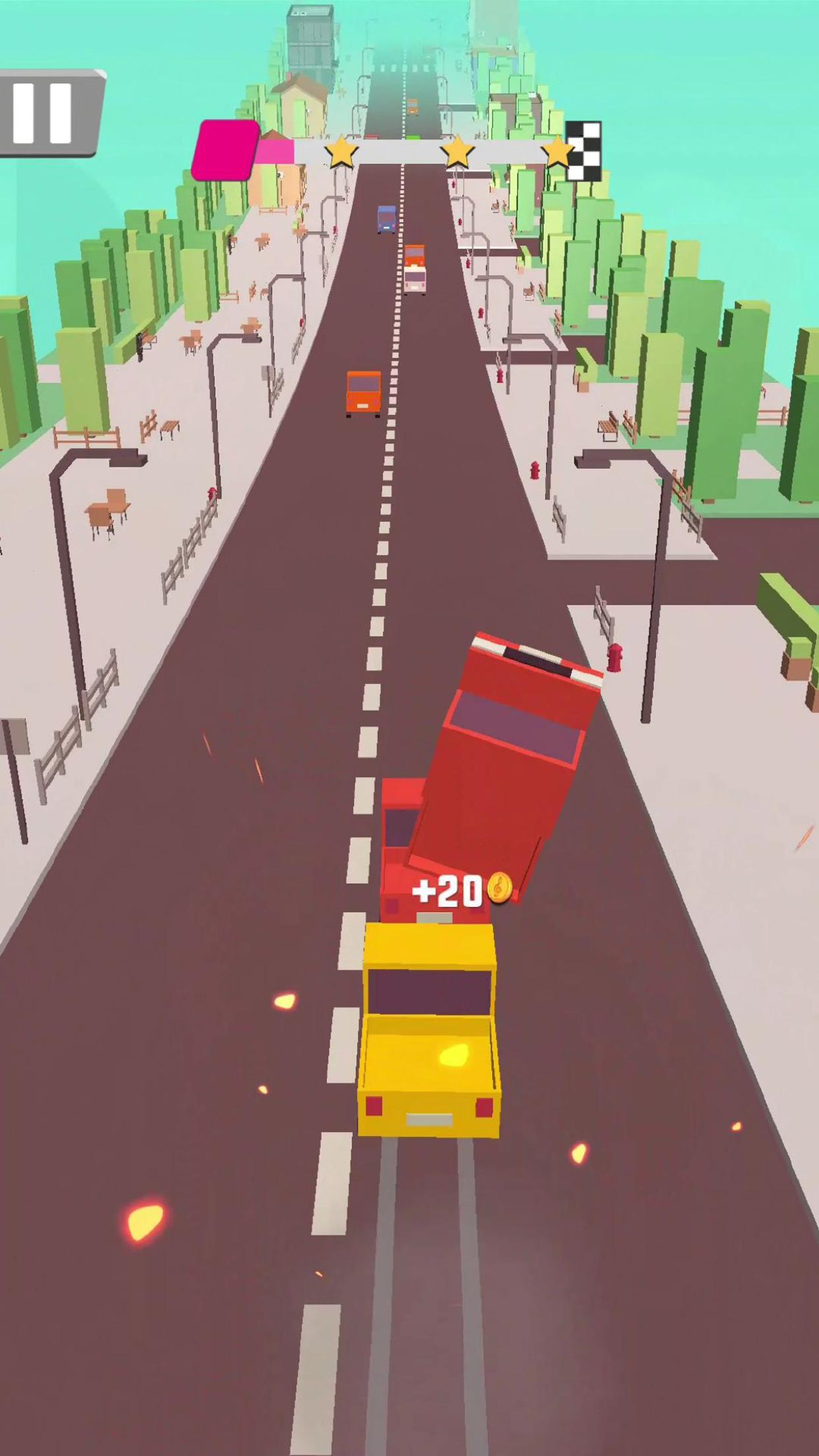 Screenshot of Crash Car 3D