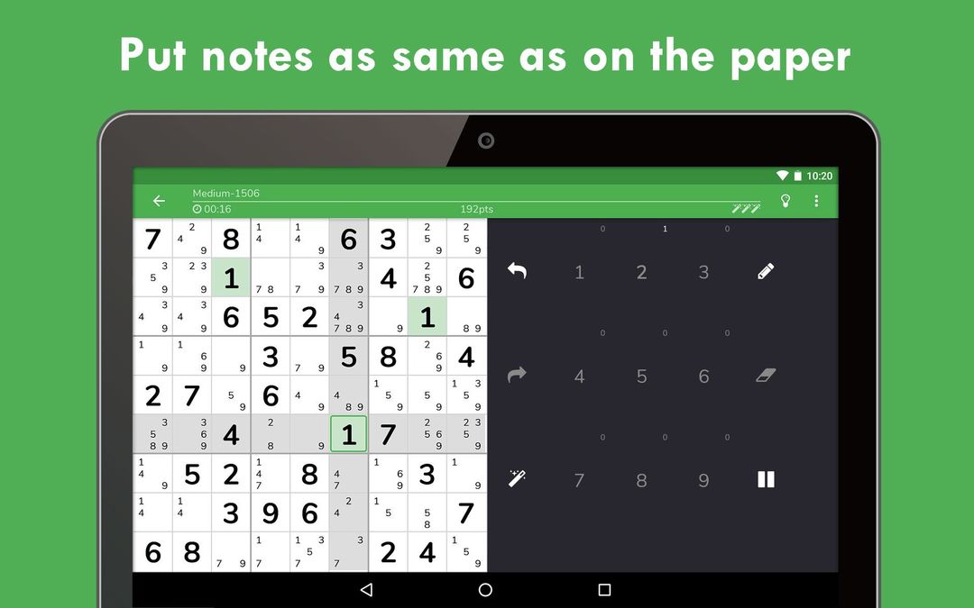 Sudoku online : Free number puzzle game 2017 ภาพหน้าจอเกม