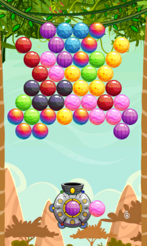 Cuplikan Layar Game Magic Forest Bubble Shooter