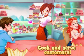 Dessert Chain: Café Waitress & Game Screenshot