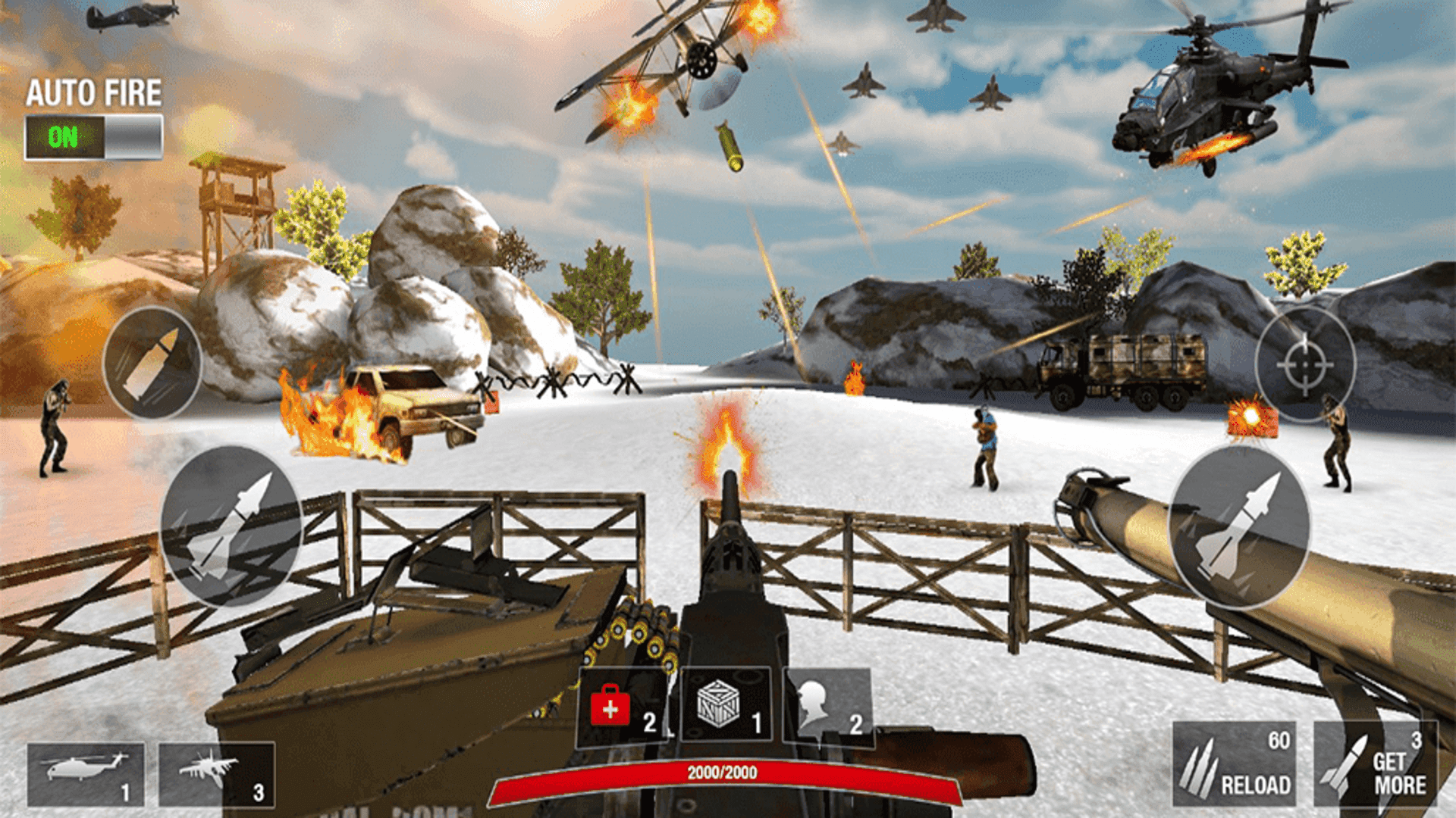 Gun Shooting Artillery Games Game Screenshot