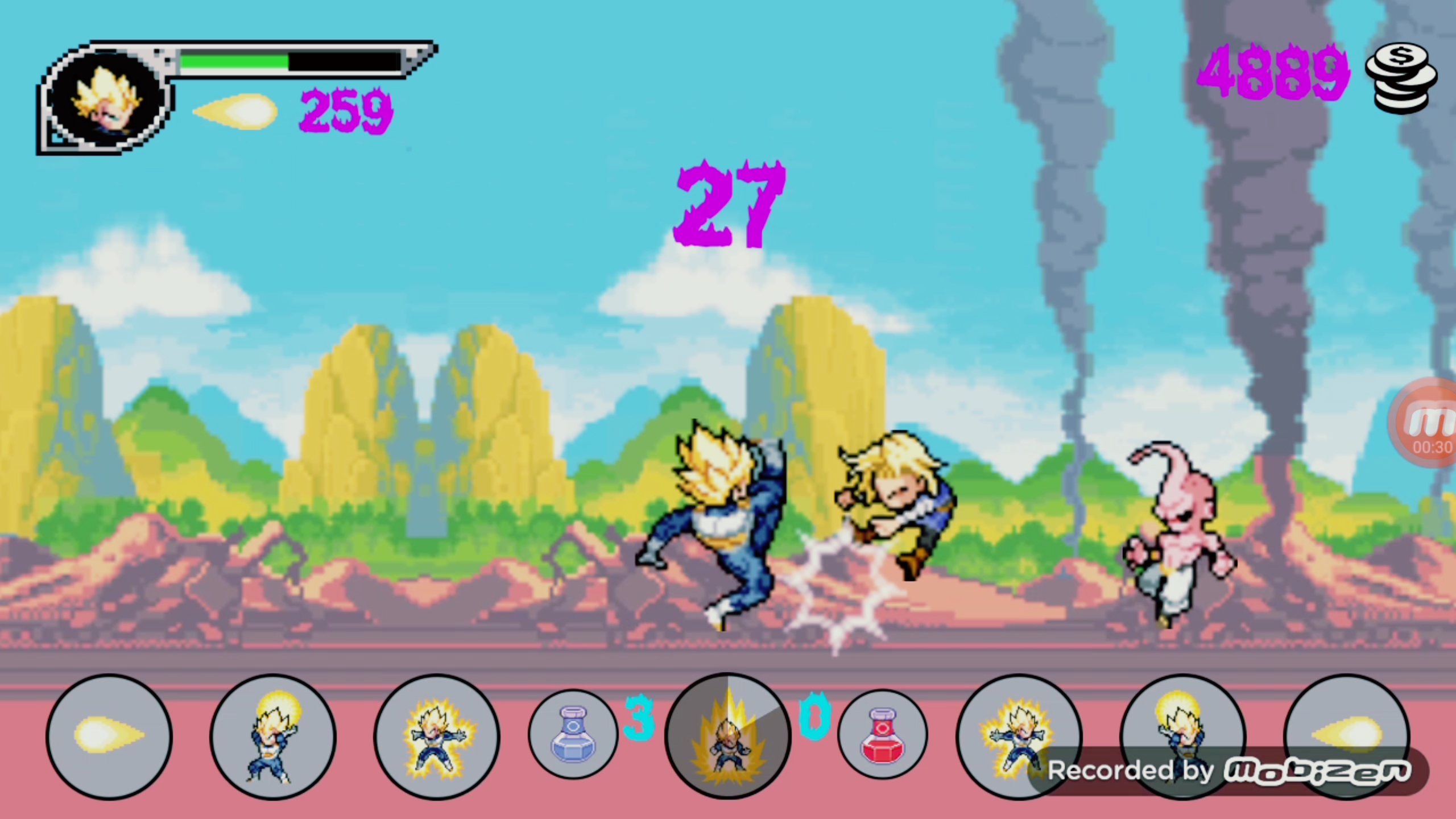 Battle Of Dragon Z Warrior Game Screenshot